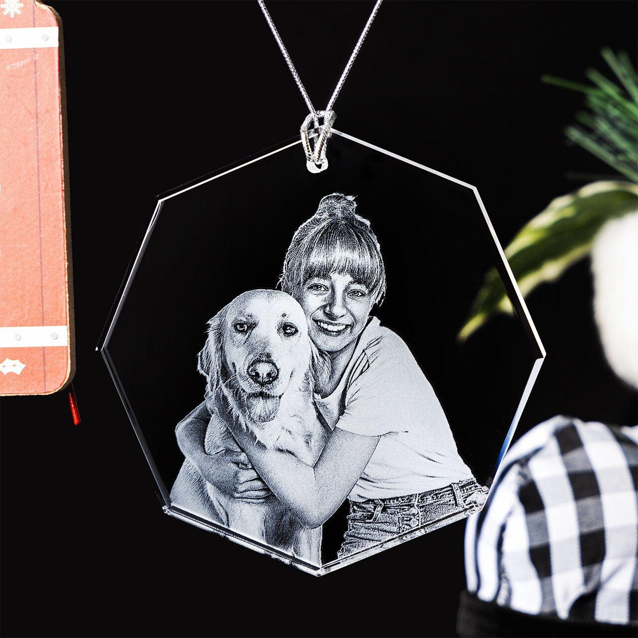 3D Laser Gifts® Photo Crystal Ornament
