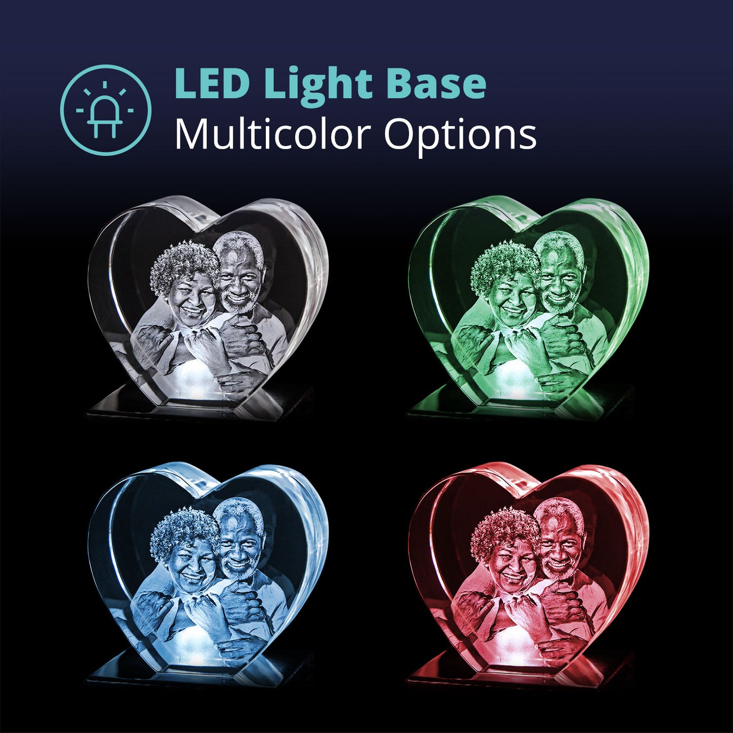 3D Laser Gifts® Crystal Candle Holder