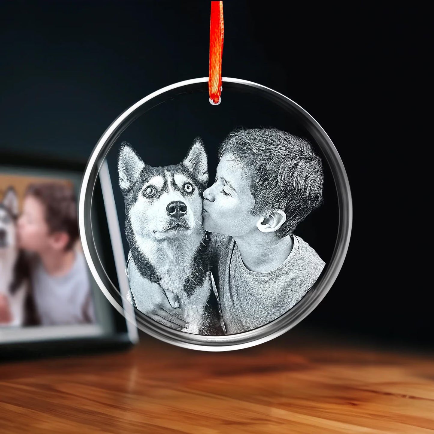 3D Laser Gifts® Photo Crystal Ornament
