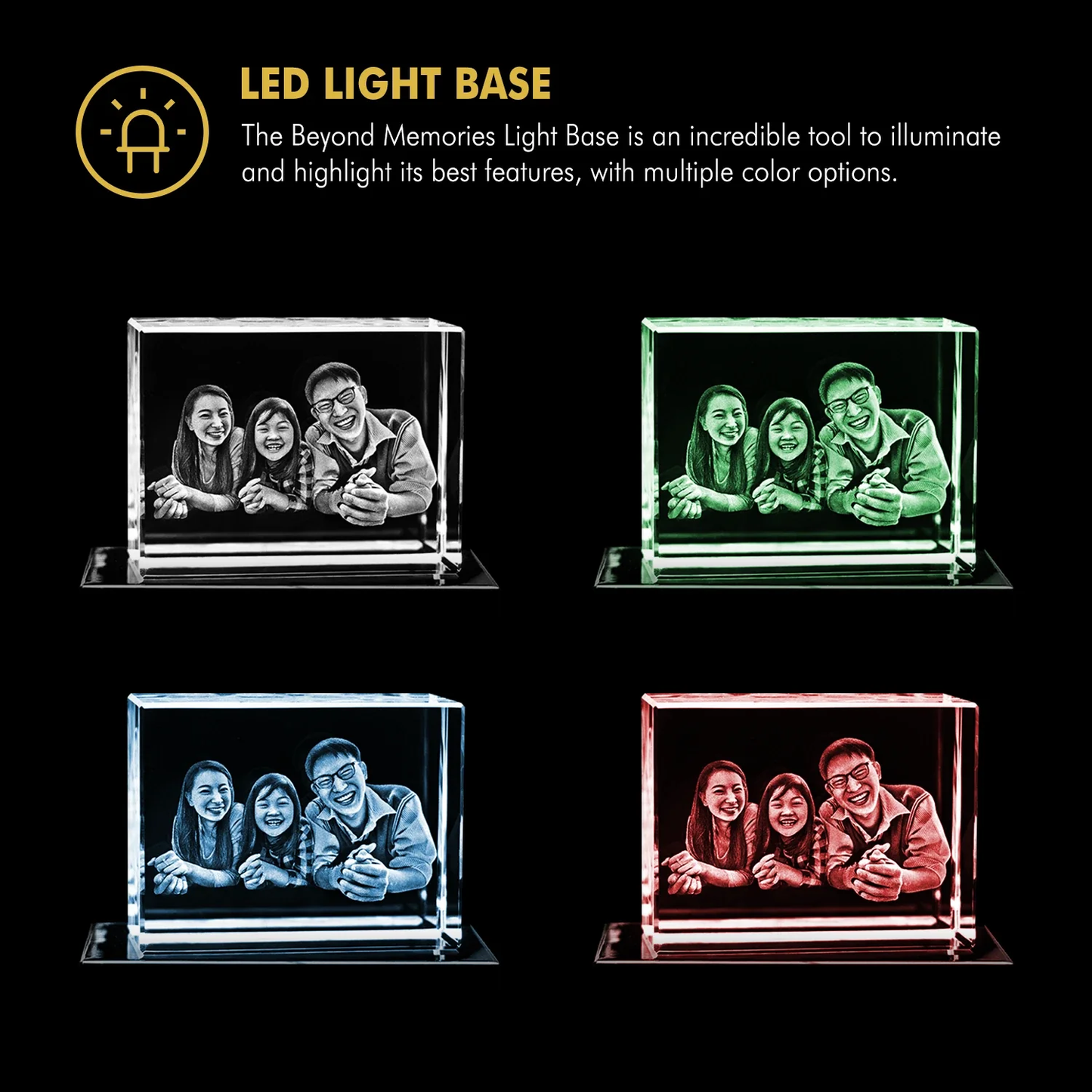 3D Laser Gifts® Photo Crystal - Rectangle