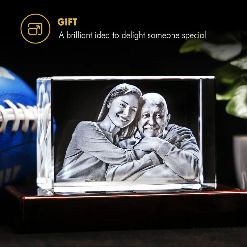 3D Laser Gifts® Photo Crystal - Rectangle