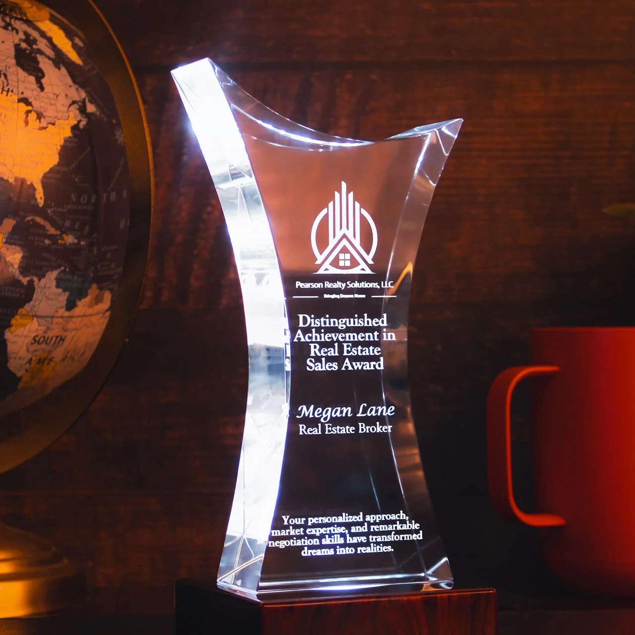 3D Laser Gifts® Crystal Trophy