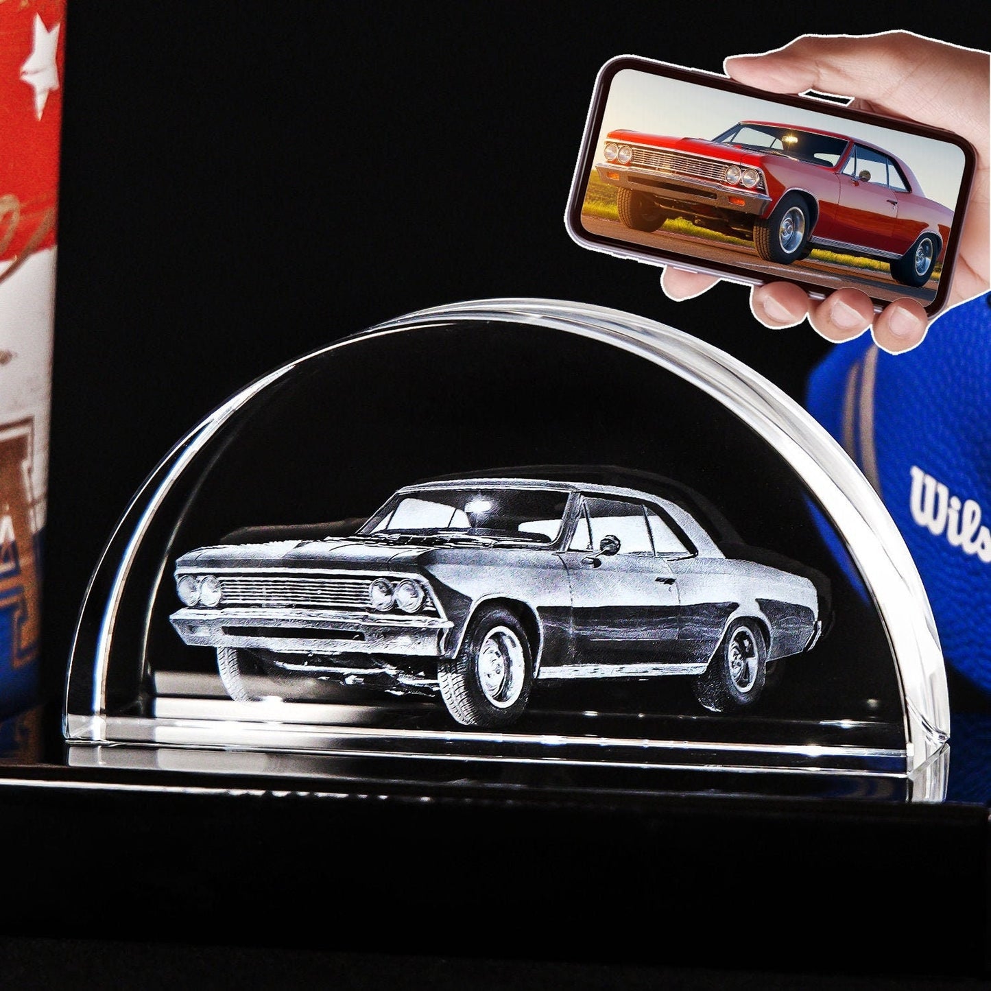 3D Laser Gifts® Photo Crystal Arc