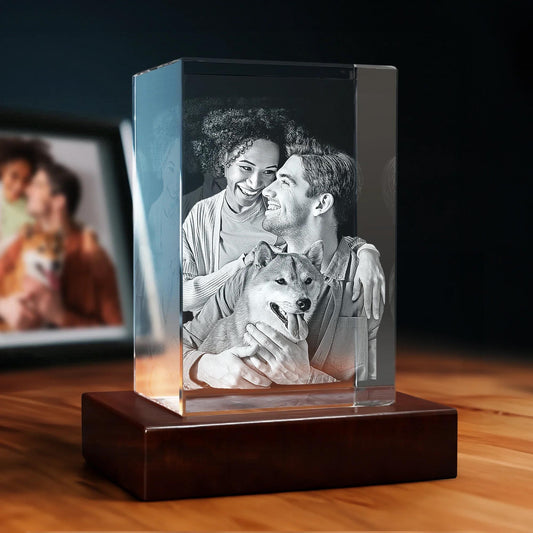 3D Laser Gifts® Photo Crystal Rectangle