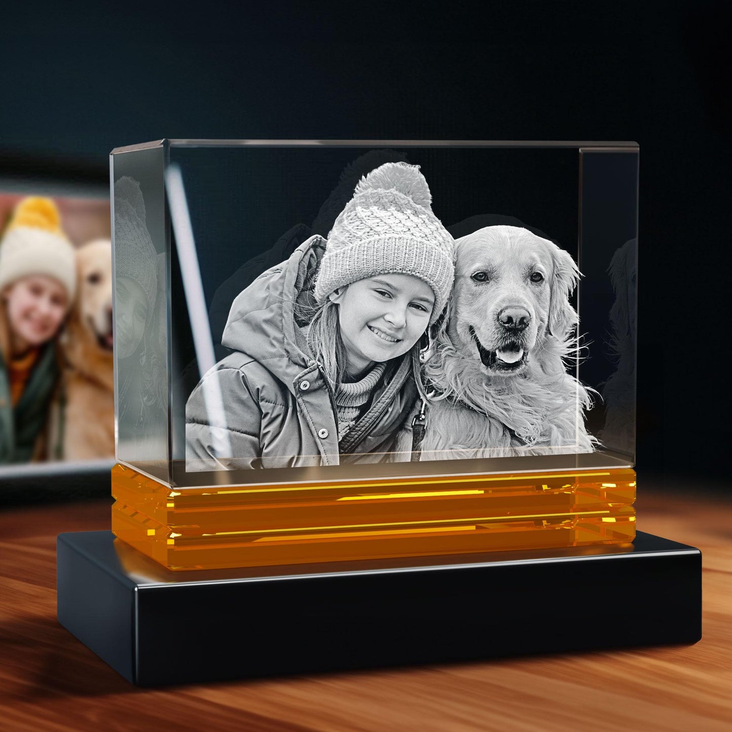 3D Laser Gifts® Jewel Photo Crystal Rectangle