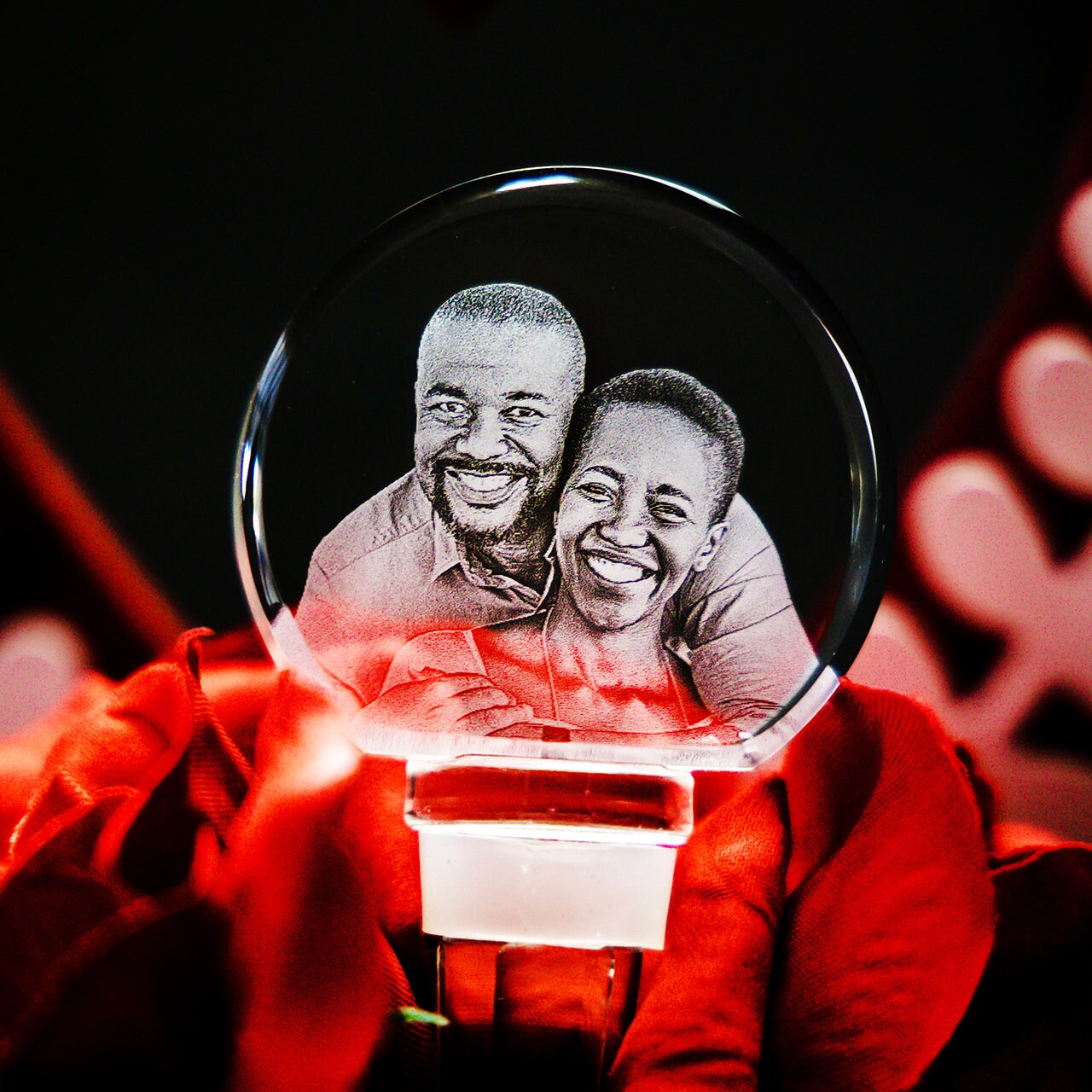 3D Laser Gifts® Crystal Bottle Stopper Circle