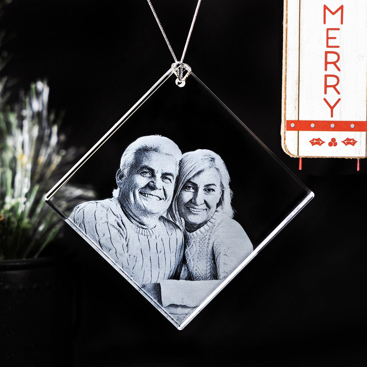 3D Laser Gifts® Photo Crystal Ornament