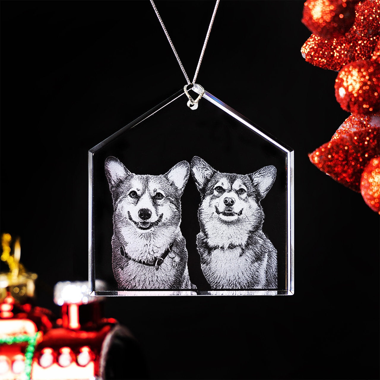 3D Laser Gifts® Photo Crystal Ornament